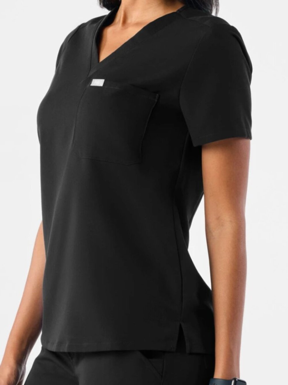 NWT FIGS Women’s Black Scrubs Shirt - Extra Small